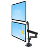 StarTech.com Desk Mount Dual Monitor Arm - Full Motion Monitor Mount for 2x VESA Displays up to 32" (17lb/8kg) - Vertical Stackable Arms - Height Adjustable/Articulating - Clamp/Grommet ARMDUALPIVOT 065030892537