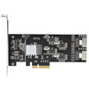 StarTech.com 8 Port SATA PCIe Card - PCI Express 6Gbps SATA Expansion Adapter Card with 4 Host Controllers - SATA PCIe Controller Card - PCI-e x4 Gen 2 to SATA III - SATA HDD/SSD DH 8P6G-PCIE-SATA-CARD 065030893275