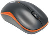 Manhattan Success Wireless Mouse, Black/Orange, 1000dpi, 2.4Ghz up to 10m, USB, Optical, Three Button with Scroll Wheel, USB micro receiver, AA battery included, Low friction base, Three Year Warranty, Blister 179409 766623179409