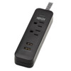 Tripp Lite TLP206USB surge protector Black 2 AC outlet(s) 110 - 125 V 1.83 m TLP206USB 037332258687