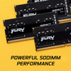 KINGSTON 64GB 3200MHZ DDR4 CL20 SODIMM (KIT OF 2) FURY IMPACT KF432S20IBK2/64 740617318364