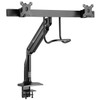 Tripp Lite DMPDD1735AM Safe-IT Precision-Placement Dual-Display Desk Clamp with Antimicrobial Tape for 17” to 35” Displays, USB Ports DMPDD1735AM 10037332268232