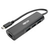 Tripp Lite U460-004-4AB 4-Port USB-C Hub, USB-C to 4x USB-A Ports, USB 3.0, Black U460-004-4AB 037332209580