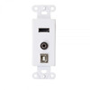 C2G C2G Decorative Hdmi Wall Plate With Usb And 3.5Mm White 39873 757120398738