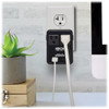 Tripp Lite Safe-It 2-Outlet Universal Travel Charger - 5-15R Outlets, 2 Usb Ports, Direct Plug-In With 5 Plug Options, Antimicrobial Protection Sk2Utravam 037332265760