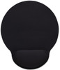 Manhattan Wrist Gel Support Pad and Mouse Mat, Black, 241 × 203 × 40 mm, non slip base, Lifetime Warranty, Card Retail Packaging 434362 766623434362