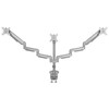 Tripp Lite DDR1730TAL Triple-Display Flex-Arm Desktop Clamp for 17” to 30” Flat-Screen Displays - USB and Audio Ports, Aluminum DDR1730TAL 037332262516