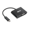 Tripp Lite U444-06N-VB-C USB-C to VGA Adapter with PD Charging, Black U444-06N-VB-C 037332213327