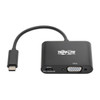Tripp Lite U444-06N-VB-C USB-C to VGA Adapter with PD Charging, Black U444-06N-VB-C 037332213327