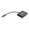 Tripp Lite U444-06N-VB-C USB-C to VGA Adapter with PD Charging, Black U444-06N-VB-C 037332213327