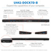 Tripp Lite U442-DOCK7D-B USB-C Dock, Triple Display - 4K HDMI & DP, VGA, USB 3.2 Gen 1, USB-A/C Hub, GbE, 100W PD Charging U442-DOCK7D-B 037332250698