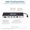 Tripp Lite U442-DOCK16-B USB Dock, Triple Display - 4K HDMI & mDP, VGA, USB 3.2 Gen 1, USB-A/C Hub, GbE, 60W PD Charging U442-DOCK16-B 037332253620