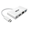 Tripp Lite U444-06N-HGU-C USB-C Multiport Adapter - HDMI, USB 3.0 Port, GbE, 60W PD Charging, HDCP, White U444-06N-HGU-C 037332193940