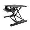 StarTech.com Sit Stand Desk Converter with Keyboard Tray - Large 35” x 21" Surface - Height Adjustable Ergonomic Desktop/Tabletop Standing Workstation - Holds 2 Monitors - Pre-Assembled ARMSTSLG 065030878401