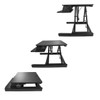 StarTech.com Sit Stand Desk Converter with Keyboard Tray - Large 35” x 21" Surface - Height Adjustable Ergonomic Desktop/Tabletop Standing Workstation - Holds 2 Monitors - Pre-Assembled ARMSTSLG 065030878401