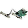 StarTech.com Scheda PCI Express seriale nativa basso profilo a 2 porte RS-232 con 16550 UART 38955