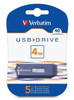 Verbatim 4GB USB Drive USB flash drive USB Type-A 2.0 Blue 97087 023942970873