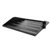 StarTech.com 2U Server Rack Shelf - Universal Vented Rack Mount Cantilever Tray for 19" Network Equipment Rack & Cabinet - Durable Design - Weight Capacity 200lb/91kg - 20" Deep Shelf, Black SHELF-2U-20-CENTER-V 065030893947