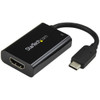 StarTech.com USB C to HDMI 2.0 Adapter with Power Delivery - 4K 60Hz USB Type-C to HDMI Display Video Converter - 60W PD Pass-Through Charging Port - Thunderbolt 3 Compatible - Black CDP2HDUCP 065030866231