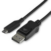 StarTech.com 3.3ft/1m USB C to DisplayPort 1.4 Cable - 8K/5K/4K USB Type-C to DP 1.4 Alt Mode Video Adapter Converter - HBR3/HDR/DSC - 8K 60Hz DP Monitor Cable - USB-C/Thunderbolt 3 CDP2DP141MB 065030881753