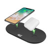 Adesso Accessory AUH-1040 15W Wireless Dual QI Charger Pad Retail