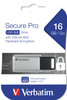 Verbatim Secure Pro - USB 3.0 Drive 16 GB - Silver 39383