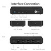 SIIG Accessory JU-DK0P11-S1 Triple Hybrid 4K Video Docking Station with PD Charging Brown Box