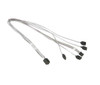 Supermicro Cable CBL-SAST-0631 55cm mini SAS HD to 4 SATA w SB 30AWG Retail