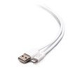 C2G 10ft (3m) USB-A Male to Lightning Male Sync and Charging Cable - White C2G29907 757120299073