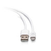 C2G 10ft (3m) USB-A Male to Lightning Male Sync and Charging Cable - White C2G29907 757120299073