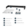 StarTech.com 1U 19in Hinged Wall Mounting Bracket for Patch Panels WALLMOUNTH1 065030783507