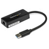 StarTech.com USB 3.0 to Gigabit Ethernet Adapter NIC w/ USB Port - Black USB31000SPTB 065030851893