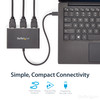 StarTech.com 3-Port Multi Monitor Adapter - USB-C to 3x HDMI Video Splitter - USB Type-C to HDMI MST Hub - Dual 4K 30Hz or Triple 1080p - Thunderbolt 3 Compatible - Windows Only MSTCDP123HD 065030867276