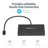 StarTech.com 3-Port Multi Monitor Adapter - USB-C to 3x HDMI Video Splitter - USB Type-C to HDMI MST Hub - Dual 4K 30Hz or Triple 1080p - Thunderbolt 3 Compatible - Windows Only MSTCDP123HD 065030867276