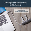 StarTech.com 3-Port Portable USB 3.0 Hub plus Gigabit Ethernet - Built-In Cable ST3300G3UA 065030862554