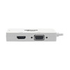 Tirpp-Lite AC P137-06N-HDVW mDP to VGA DVI HDMI Adapter Converter mDP 6 White