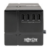 Tripp-Lite UP TLP366CUBEUSBB 6ft 3-Outlet Surge Protector Black Retail