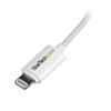 StarTech Cable USBLT2MW 2m 8pin Lightning Connector to USB f iPhone iPod iPad