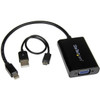 StarTech AC MDP2VGAA Mini DisplayPort to VGA Adapter with Audio Black Retail