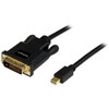 StarTech Cable MDP2DVIMM6B 6ft MiniDP to DVI Adapter Converter 1920x1200 Black