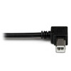 StarTech Cable USBAB1ML 1m USB2.0 A to Left Angle B Cable M M Black Retail