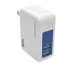 Tripp-Lite AC U280-002-W12 2-Port USB Wall Travel Charger 5V 3.4A 17W Retail