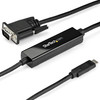 StarTech Cable CDP2VGAMM1MB USB-C to VGA Adapter Cable 3ft 1920x1200 Retail