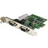 StarTech IO PEX2S1050 2PT RS232 PCIE Serial Card with 16C1050 UART Retail