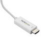 StarTech CB CDP2HD2MWNL 6ft USB-C to HDMI Cable 4K 60 Hz White Retail