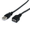 StarTech Cable USBEXTAA10BK 10ft Black USB 2.0 Extension Cable A to A M F RTL