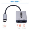 Tripp-Lite Cable U437-001-C USB C to 3.5mm Stereo Audio Adapter USB 3.1 Gen 1 PD Retail
