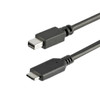 StarTech CB CDP2MDPMM1MB 3ft 4K 60Hz USB-C to Mini DisplayPort Cable Black RTL