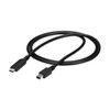 StarTech CB CDP2MDPMM1MB 3ft 4K 60Hz USB-C to Mini DisplayPort Cable Black RTL