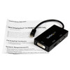 StarTech AC MDP2VGDVHD MiniDP to VGA DVI HDMI Adapter 3-in-1 mDP Converter RTL